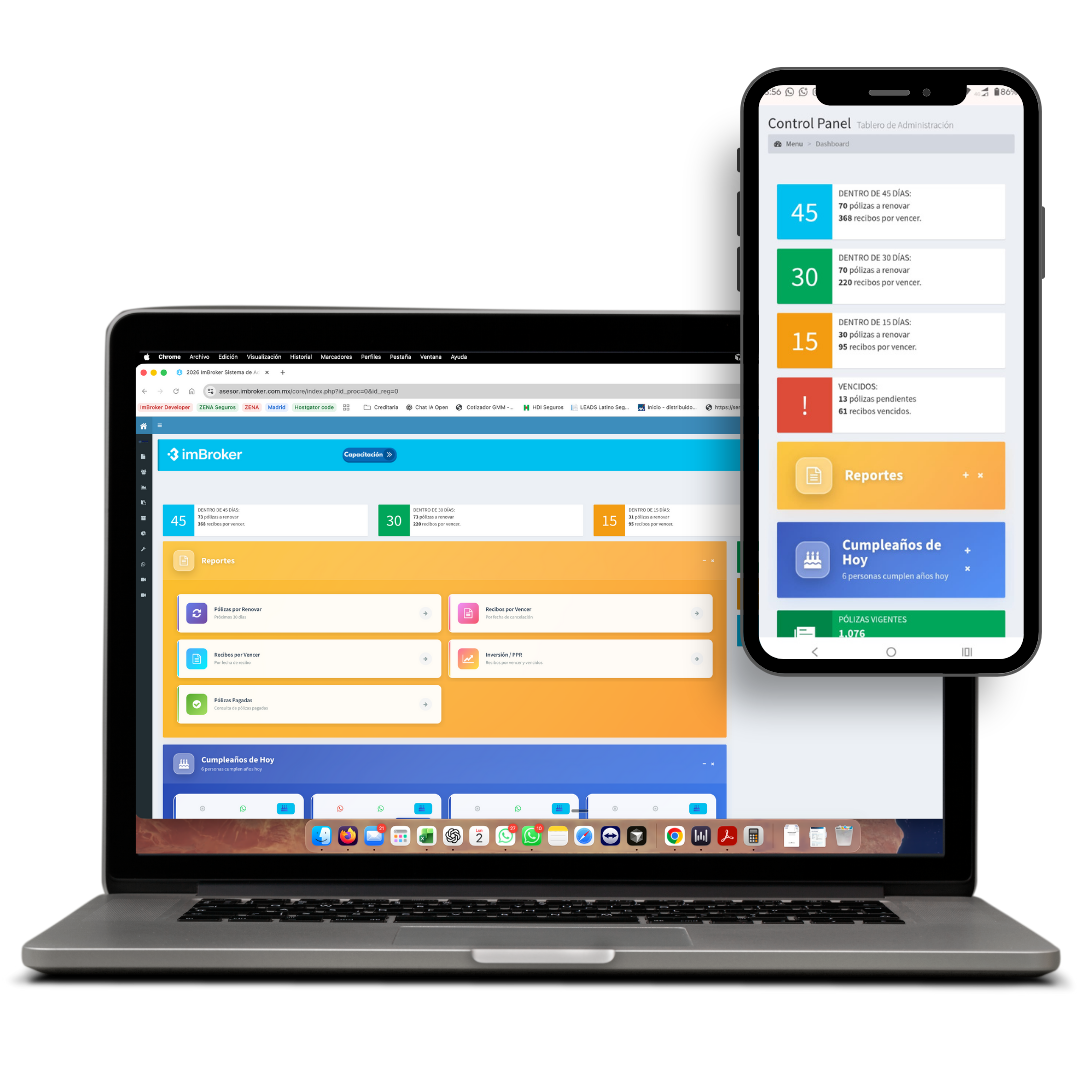 imBroker Dashboard Preview